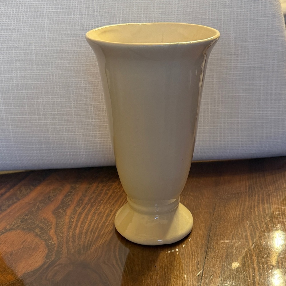 Studio Pottery Cream Vase